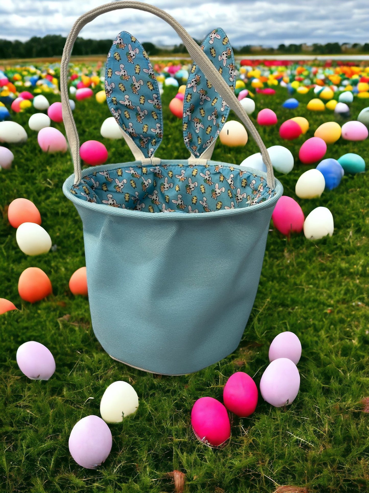 Personalized Bunny Ears Easter Basket