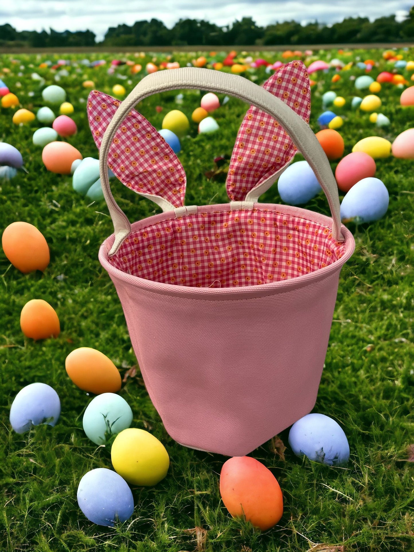 Personalized Bunny Ears Easter Basket