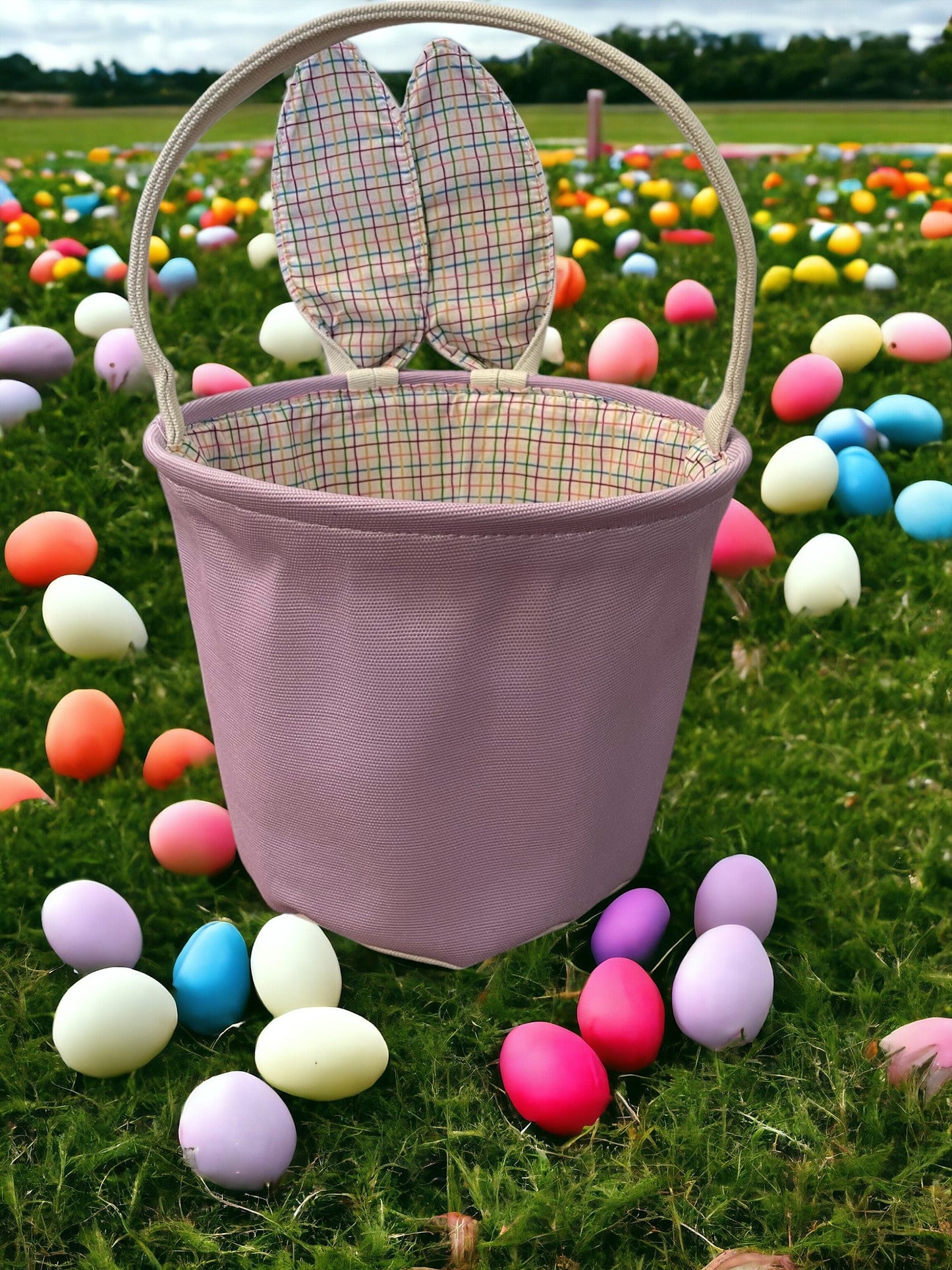 Personalized Bunny Ears Easter Basket