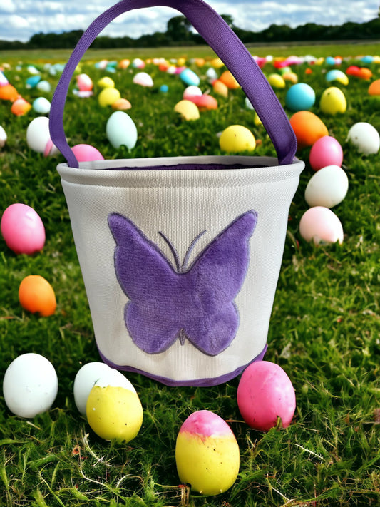 Personalized Purple Butterfly Easter Basket