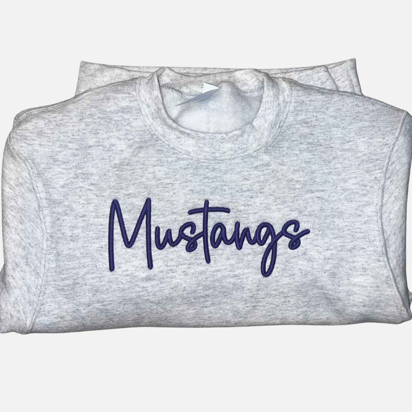 Mustangs Embroidered Puff Sweatshirt