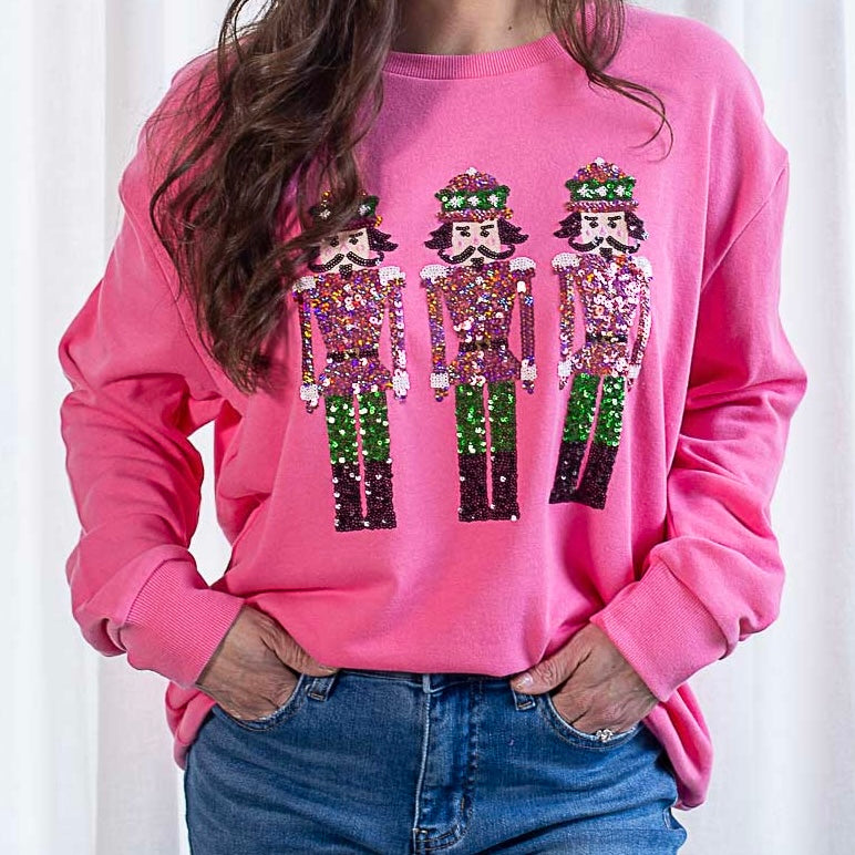 Nutcracker March Sequin Sweatshirt