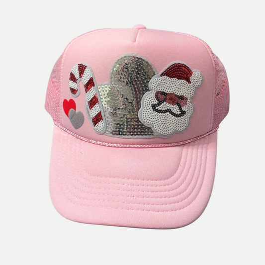 Christmas Things Sequin Patch Trucker Hat