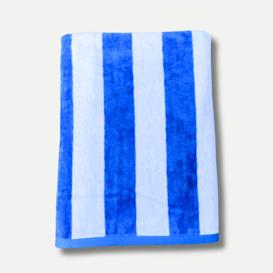 Blue Striped Beach Towel