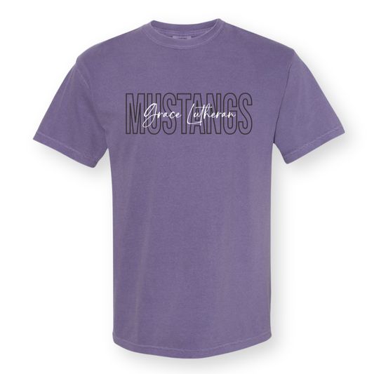 Grace Lutheran Mustangs Mascot T-shirt