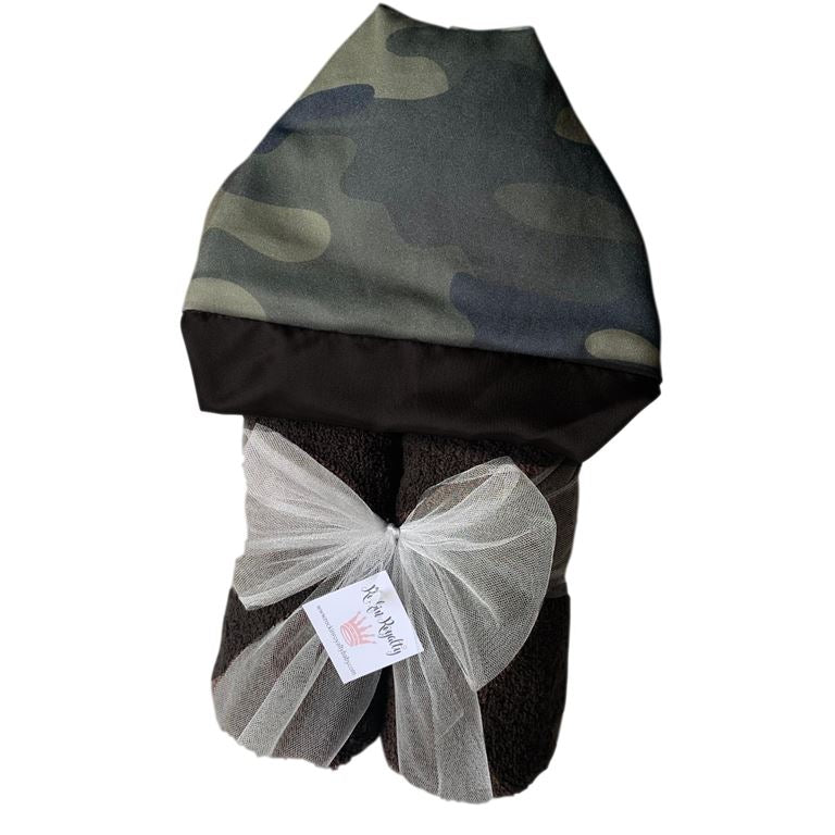 Camo Hooded Bath Towel