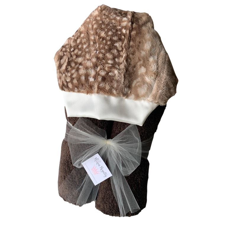 Fawn Brown Hooded Bath Towel